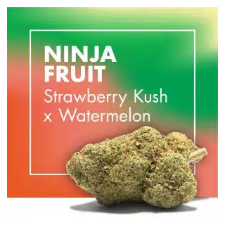 Flores con CDB Ninja Fruit (Strawberry Kush x Watermelon)