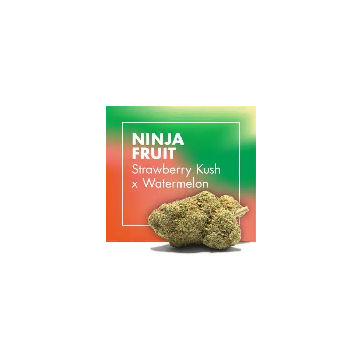Flores con CDB Ninja Fruit (Strawberry Kush x Watermelon)